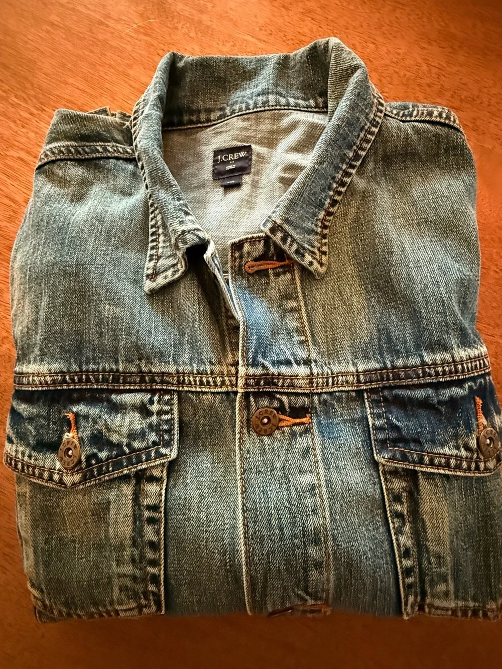 J. Crew Medium Blue Trucker Jacket, Men’s XXL
